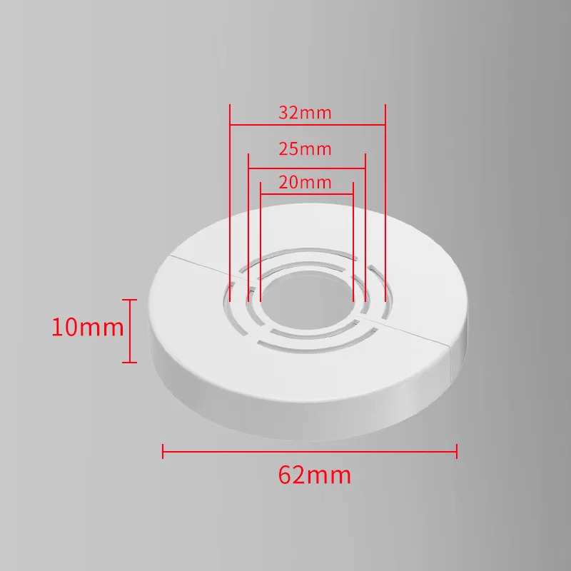 Heightened and thickened split shower decorative cover faucet angle valve water heater heating pipe water pipe ugly cover self-adhesive - Bathroom Sinks 5