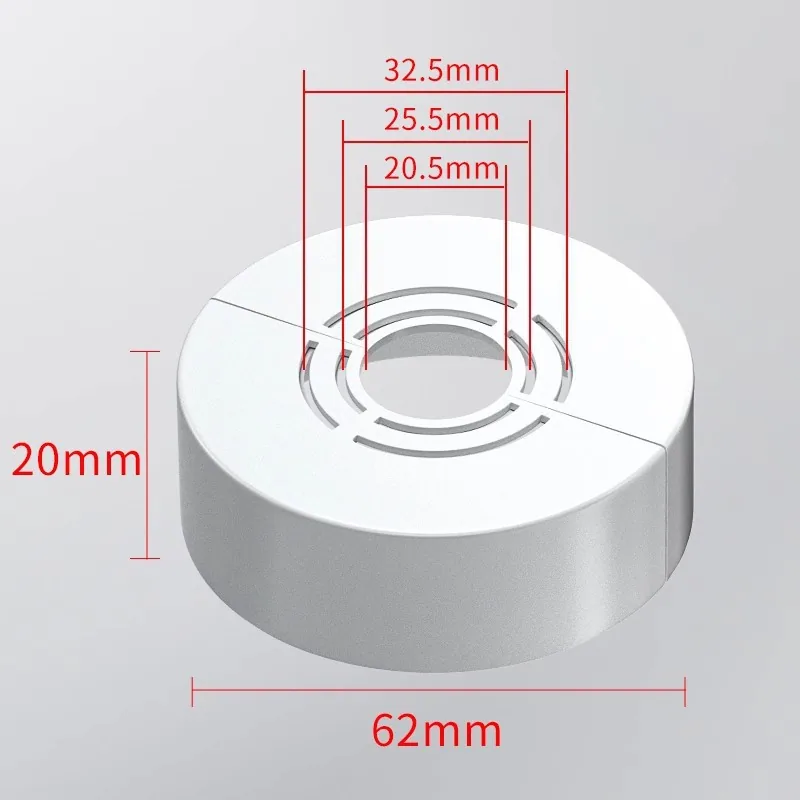 Heightened and thickened split shower decorative cover faucet angle valve water heater heating pipe water pipe ugly cover self-adhesive - Bathroom Sinks 6