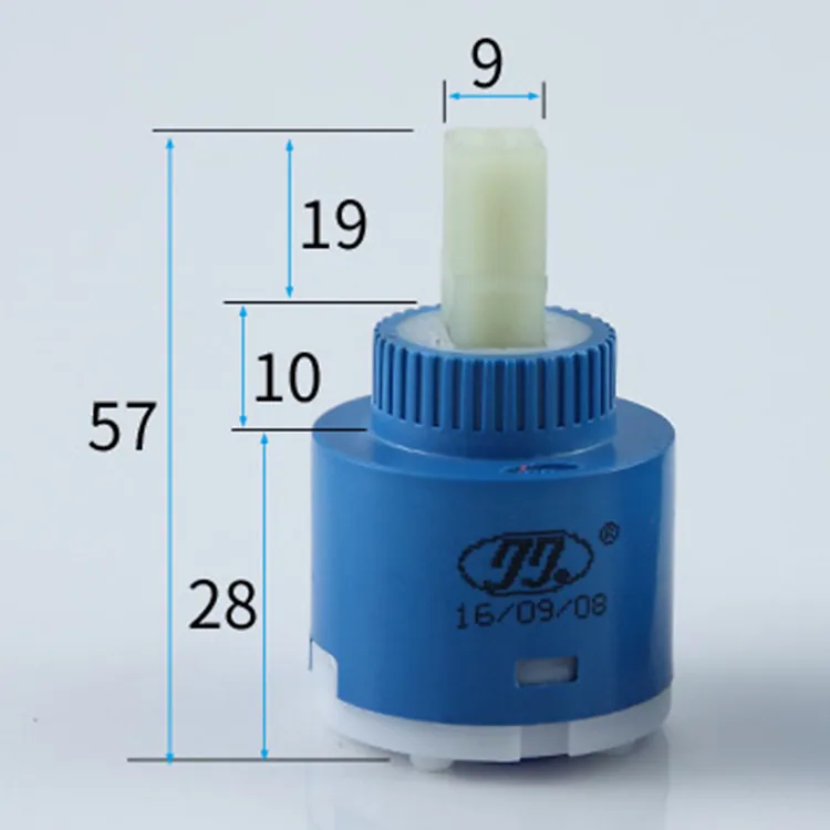 Taiwan Jiujiu valve core hot and cold valve core vegetable basin basin faucet accessories 35#40MM flat foot ceramic valve cor