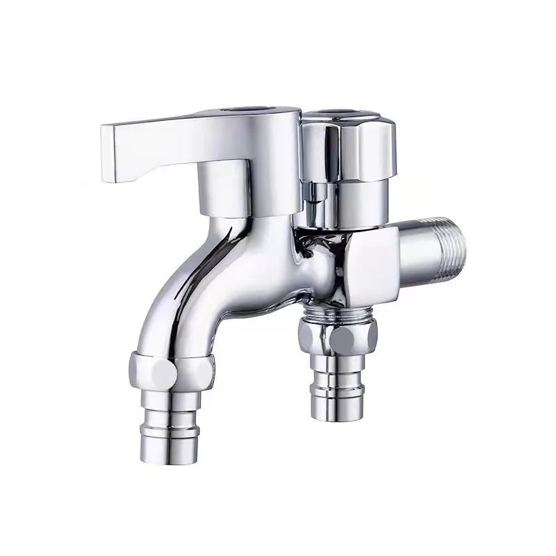 Factory direct sales 304 stainless steel washing machine faucet mop pool lengthened and thickened 4 points household faucet splash proof - Bathroom Sinks 8
