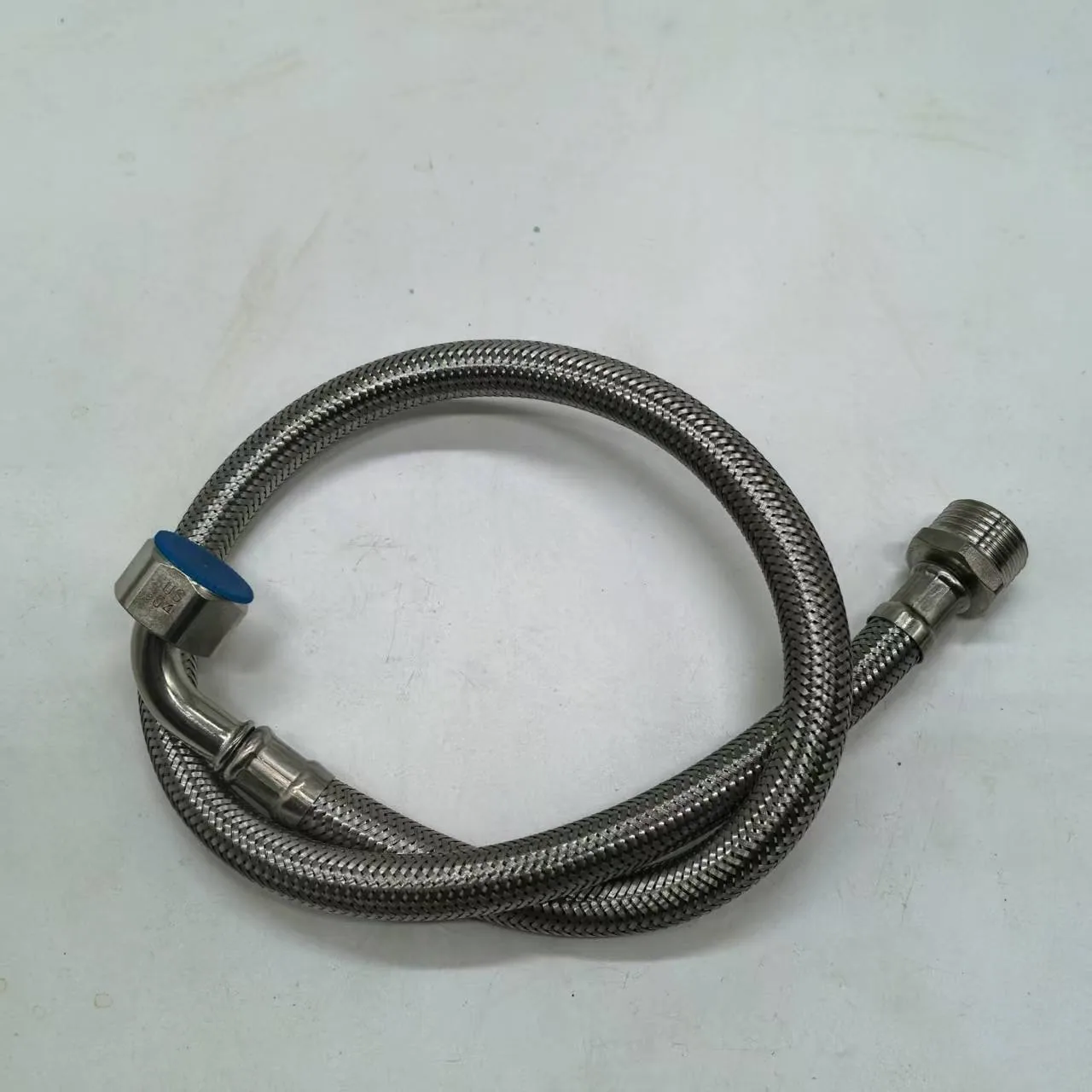 90 degree elbow hose toilet water inlet pipe 304 stainless steel braided pipe metal right angle hot and cold water explosion-proof pipe 11