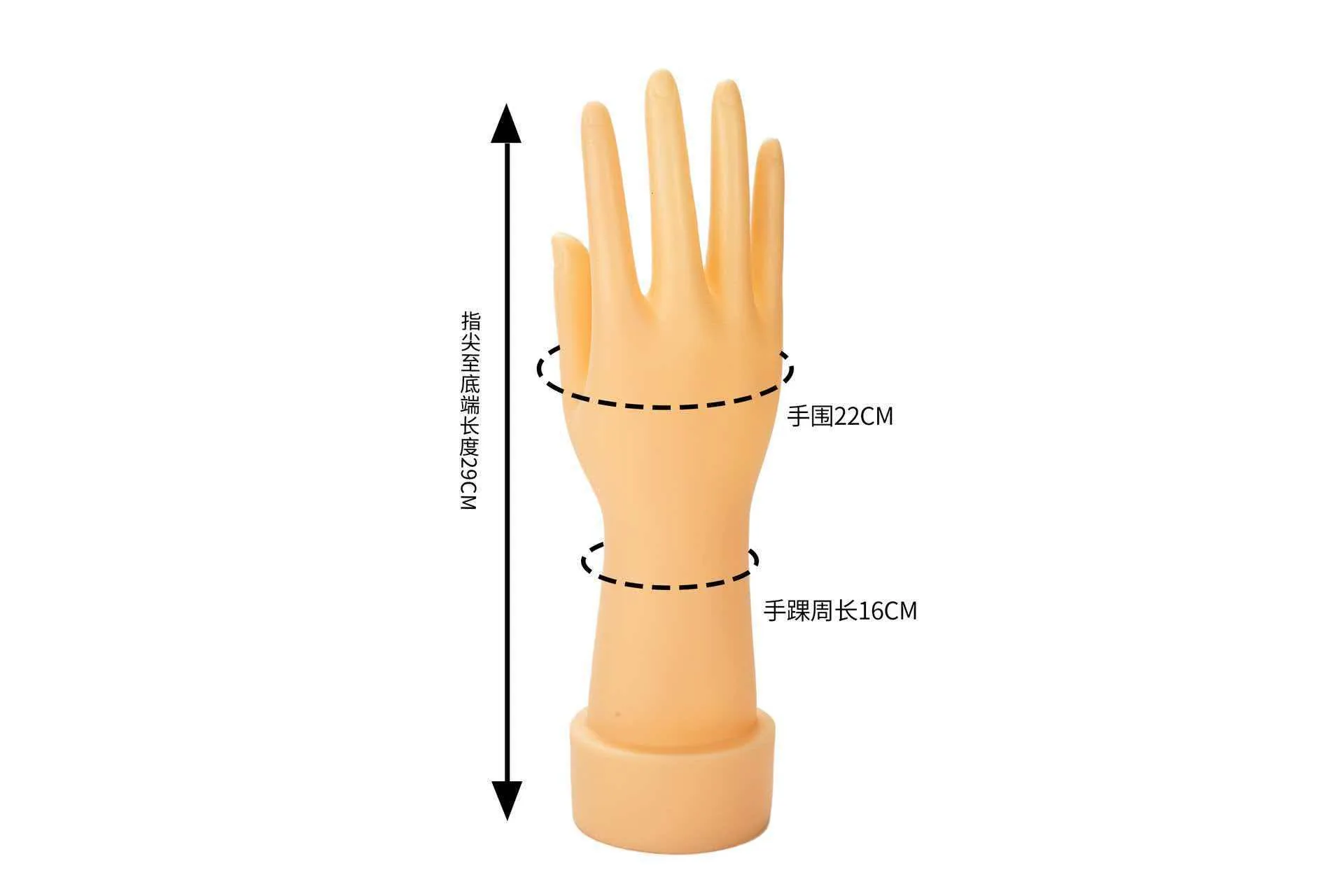 Vinyl PVC female short hand mold hand mold plastic hand mold gloves model ring female model hand female hand model props 3