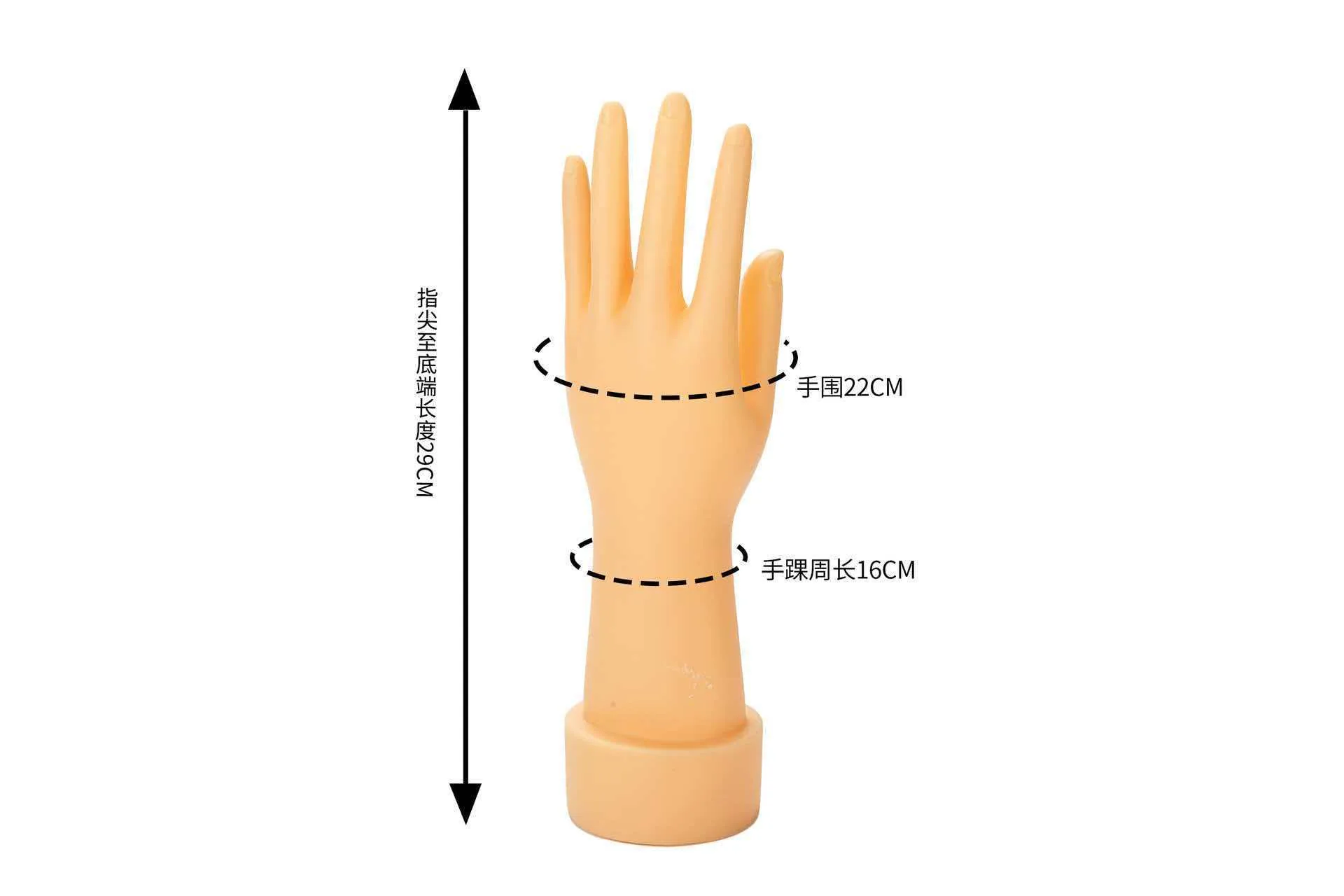Vinyl PVC female short hand mold hand mold plastic hand mold gloves model ring female model hand female hand model props 4