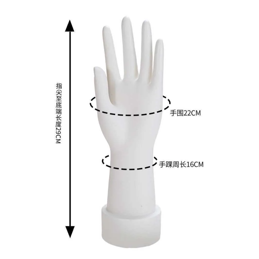 Vinyl PVC female short hand mold hand mold plastic hand mold gloves model ring female model hand female hand model props 2