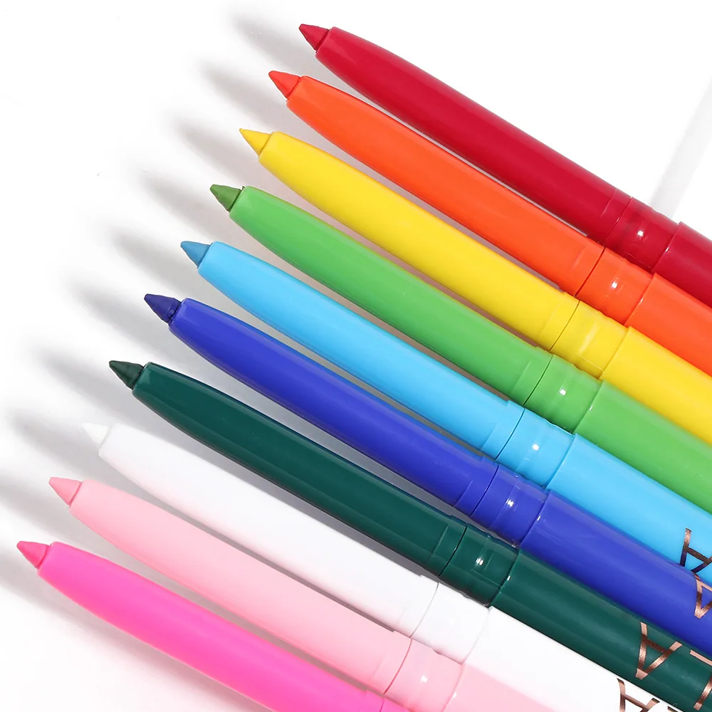 CAKAILA18 color eyeliner pen set dimension drawing, length 15.5cm, width 1cm, height 13.3cm, net content 0.25g × 18 pieces