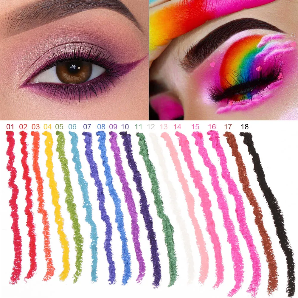 CAKAILA18 eyeliner pen set outer box size marking, length 15.5cm, width 1cm, height 13.3cm, clear specifications