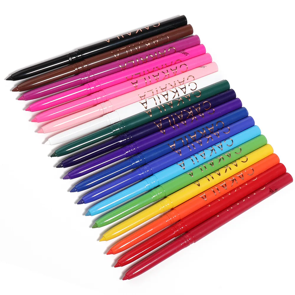 CAKAILA 18 color eyeliner pen can be displayed in multiple colors, 18 colors can be classified to meet different makeup, and 