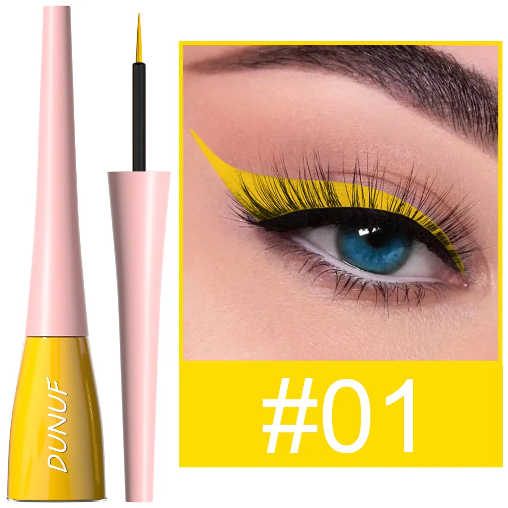 DUNUF18 color durable waterproof color eyeliner liquid pen for foreign trade