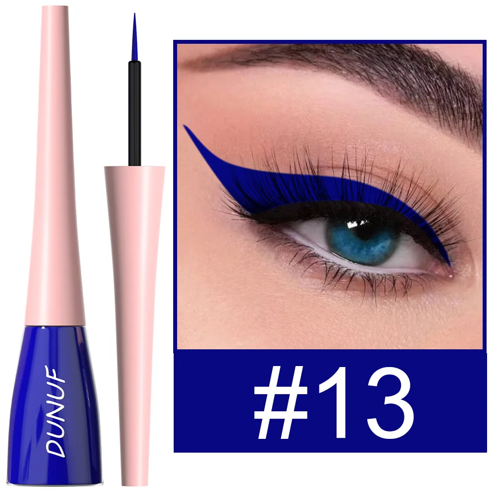 DUNUF18 color durable waterproof color eyeliner liquid pen for foreign trade 13