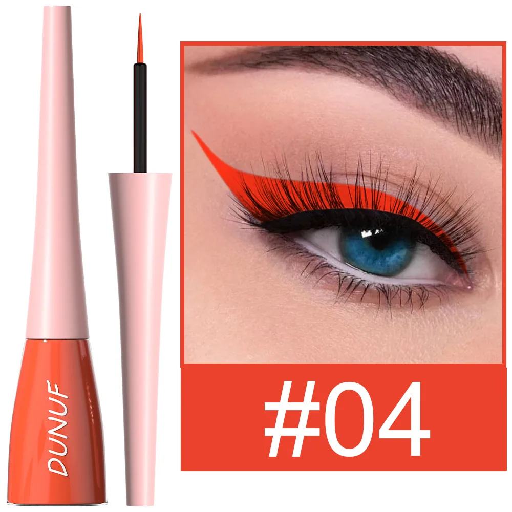 DUNUF18 color durable waterproof color eyeliner liquid pen for foreign trade 4