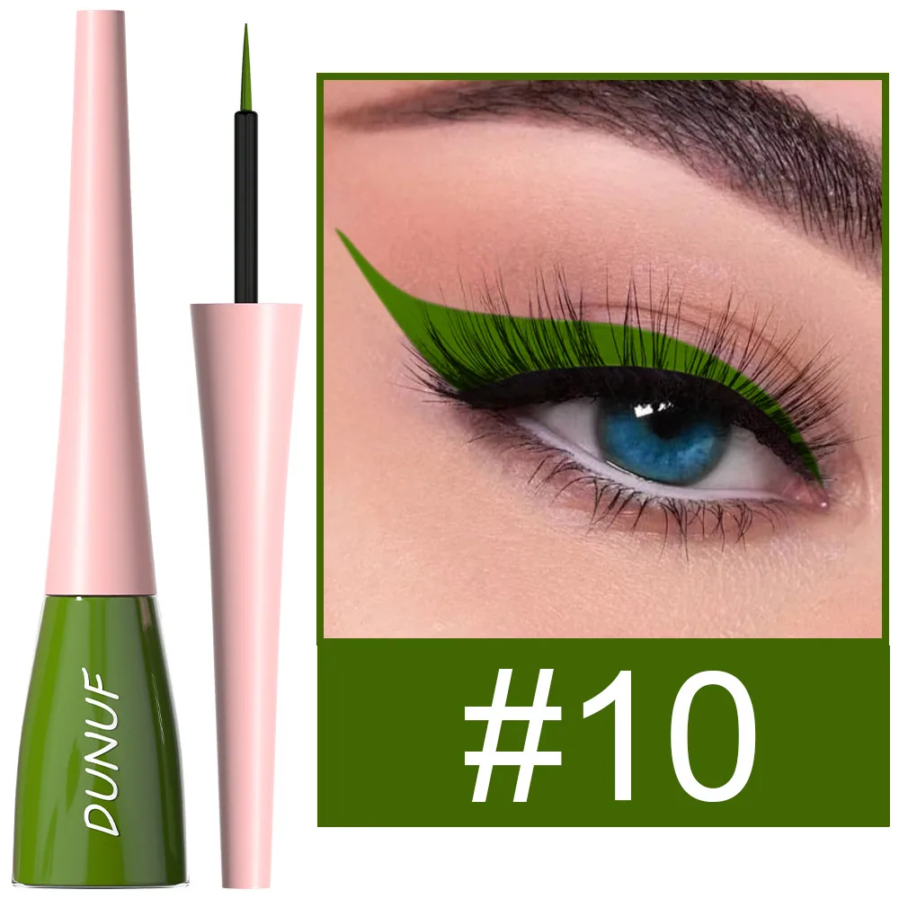 DUNUF18 color durable waterproof color eyeliner liquid pen for foreign trade 10