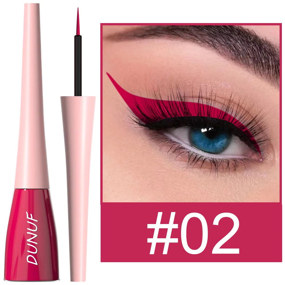 DUNUF18 color durable waterproof color eyeliner liquid pen for foreign trade 2