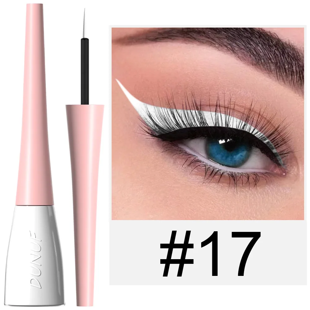 DUNUF18 color durable waterproof color eyeliner liquid pen for foreign trade 17