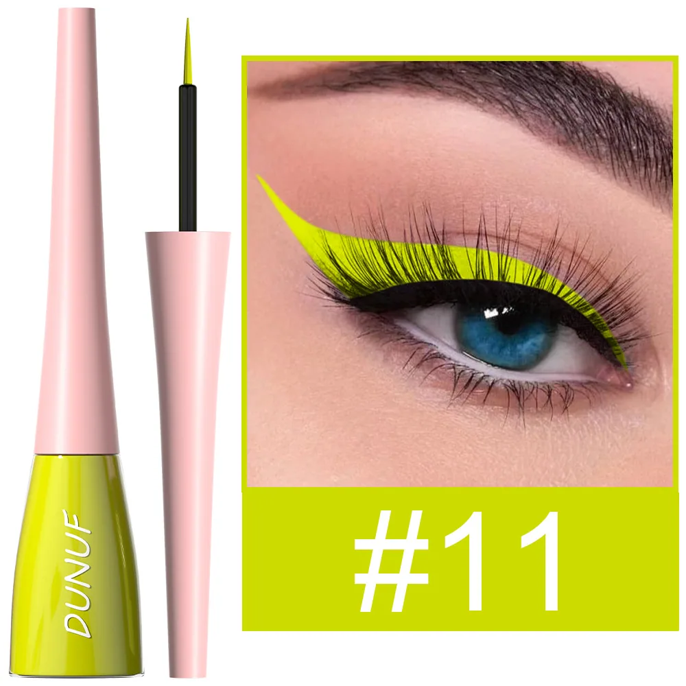 DUNUF18 color durable waterproof color eyeliner liquid pen for foreign trade 11