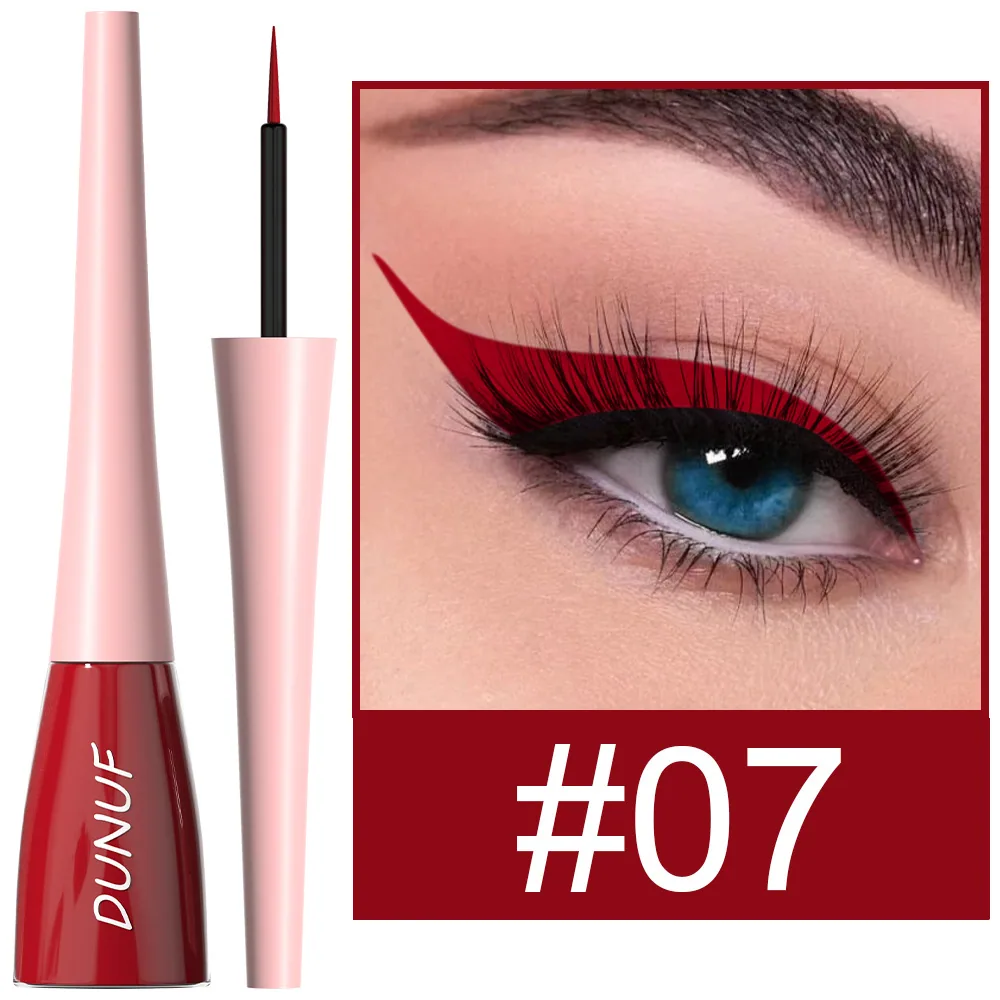 DUNUF18 color durable waterproof color eyeliner liquid pen for foreign trade 7