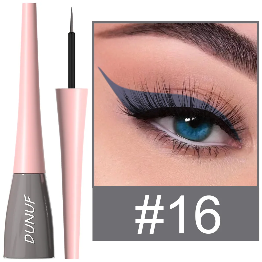 DUNUF18 color durable waterproof color eyeliner liquid pen for foreign trade 16