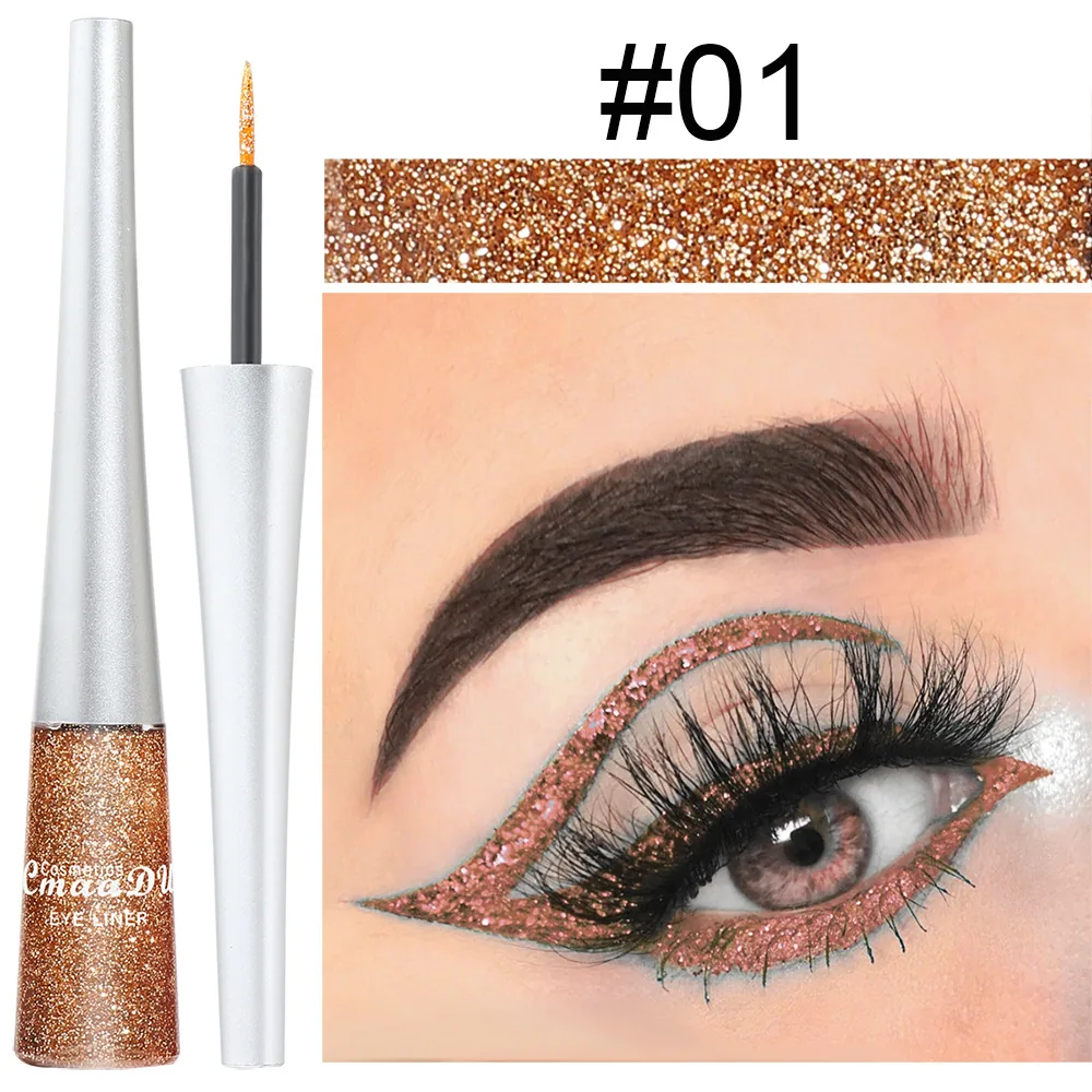 CmaaDu 16 color golden onion powder eyeliner liquid