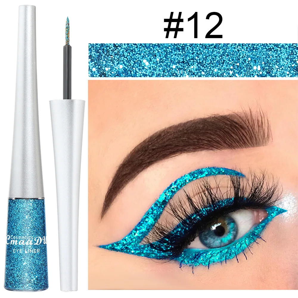 CmaaDu 16 color golden onion powder eyeliner liquid 12