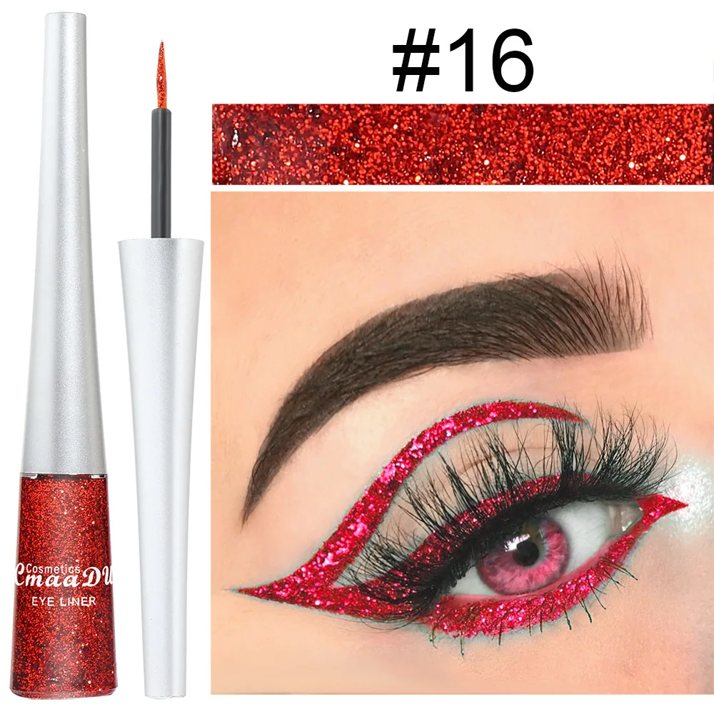 CmaaDu 16 color golden onion powder eyeliner liquid 16
