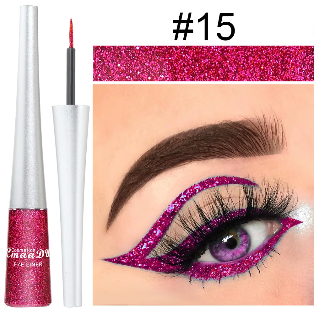 CmaaDu 16 color golden onion powder eyeliner liquid 15