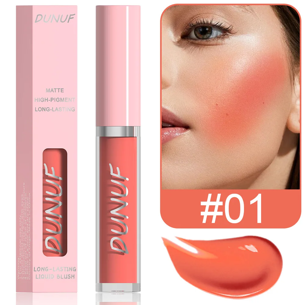 DUNUF 5 color matte liquid powder blusher rouge
