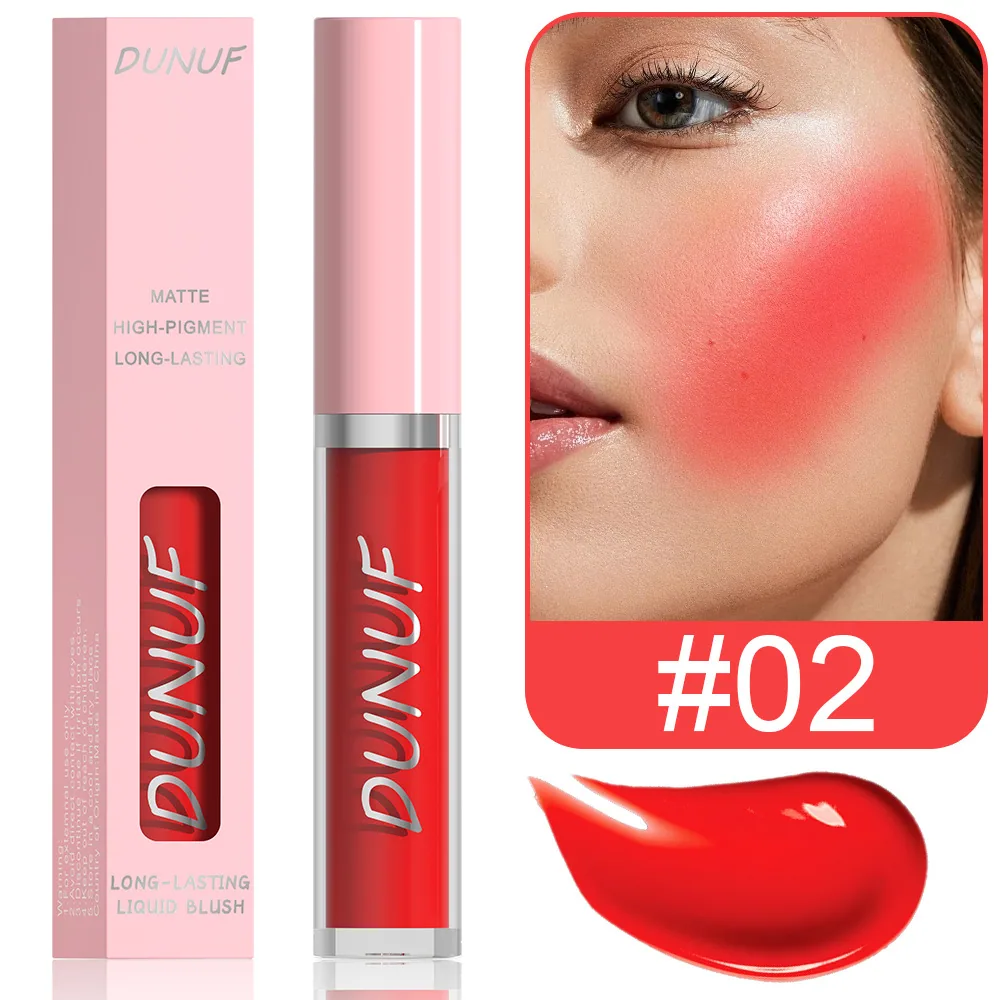 DUNUF 5 color matte liquid powder blusher rouge 2