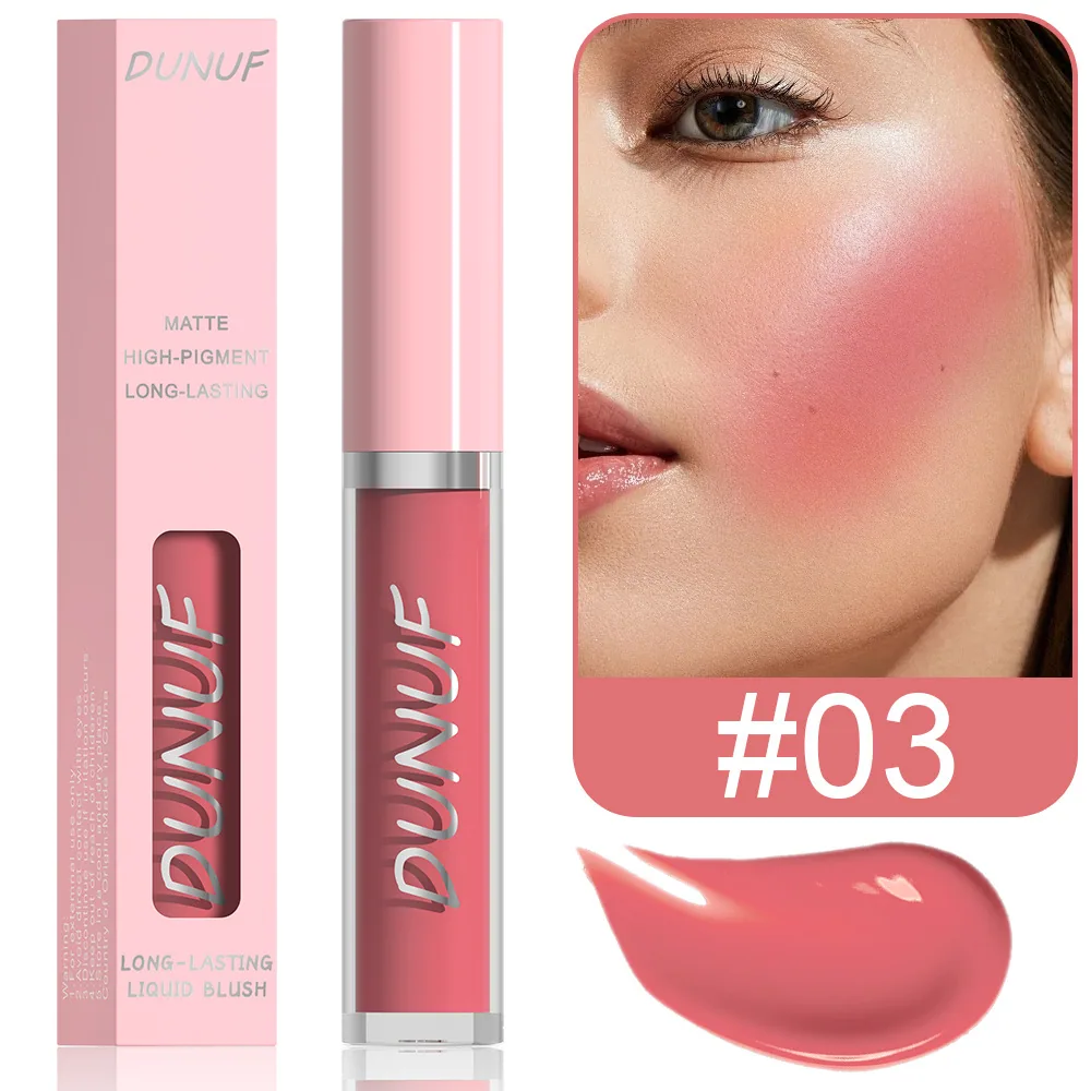 DUNUF 5 color matte liquid powder blusher rouge 3