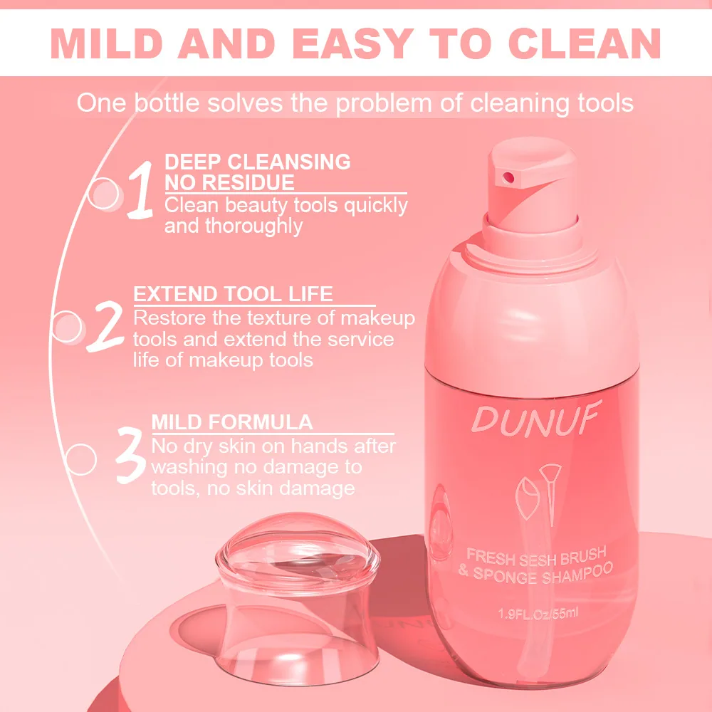 DUNUF 55ML Makeup Tool Cleaner for Foreign Trade 12