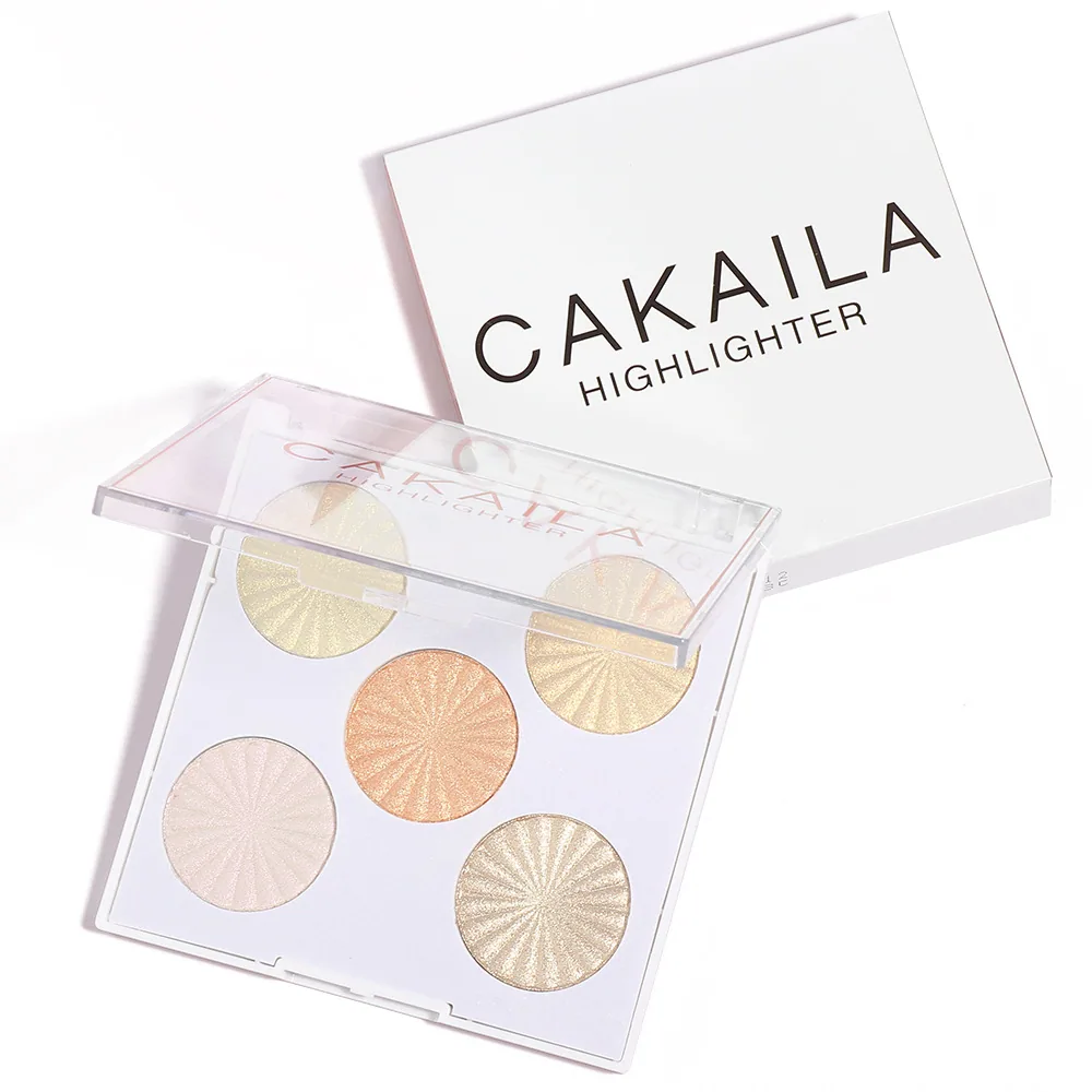 Foreign trade exclusive: CAKAILA 5-color baking powder, high gloss powder, and contouring powder 10