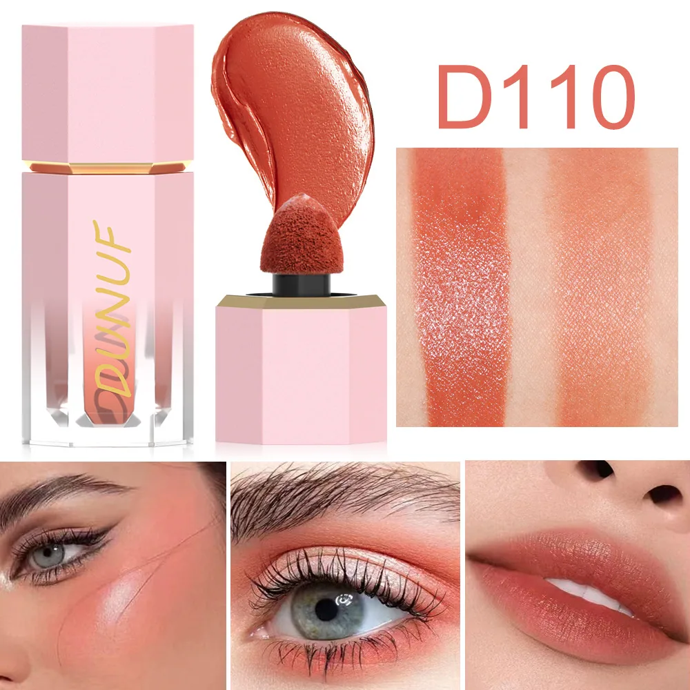 DUNUF 4-color liquid powder blusher eye shadow for facial repair