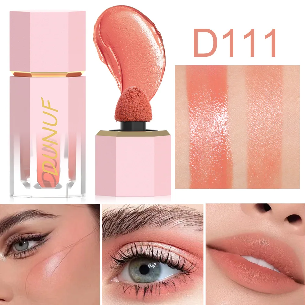 DUNUF 4-color liquid powder blusher eye shadow for facial repair 2
