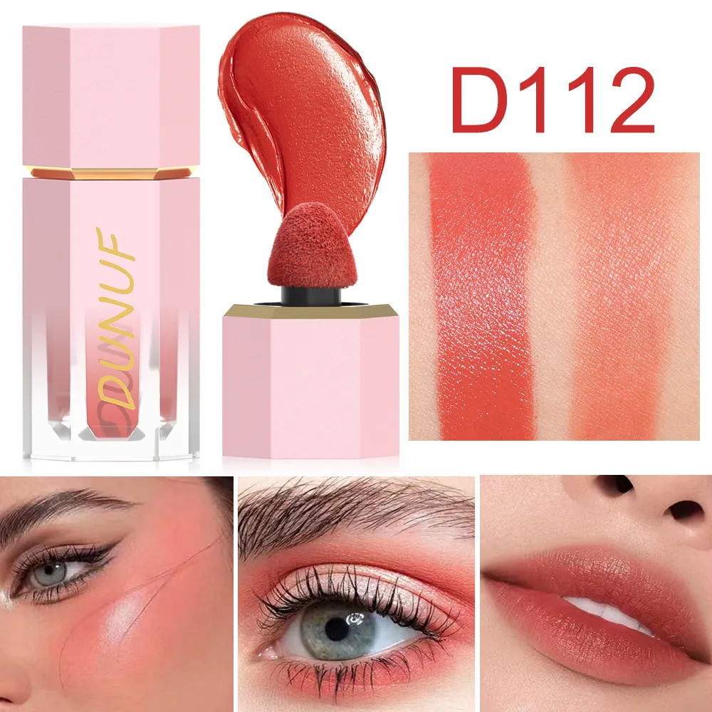 DUNUF 4-color liquid powder blusher eye shadow for facial repair 3
