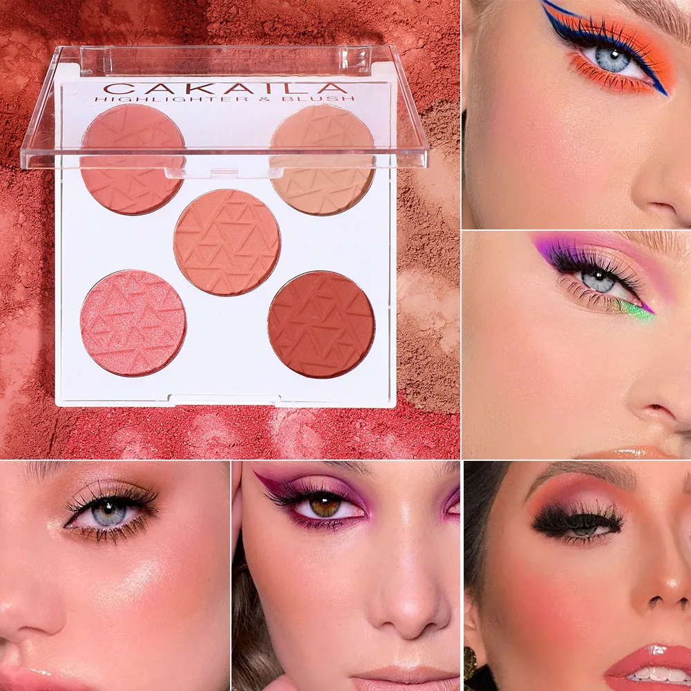 Exclusive supply for foreign trade: CAKAILA five color powder blusher matte rouge powder blusher 25