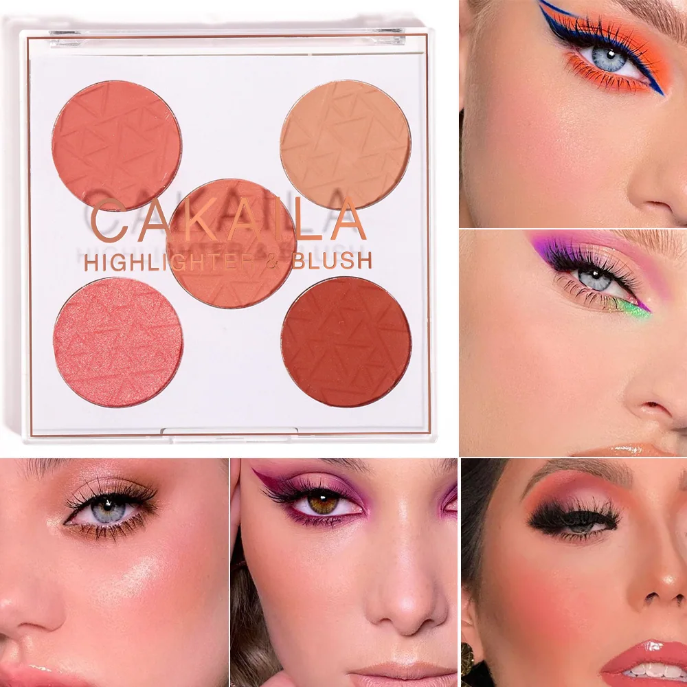 Exclusive supply for foreign trade: CAKAILA five color powder blusher matte rouge powder blusher 22
