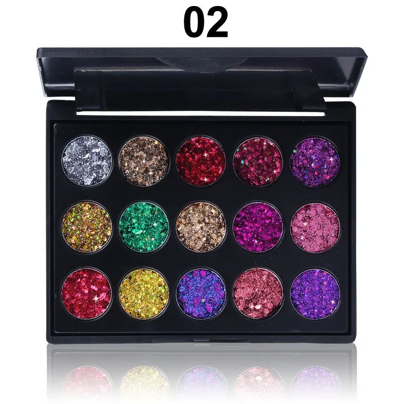 Special supply for foreign trade: CmaaDu 15 color diamond sequin eye shadow plate 2