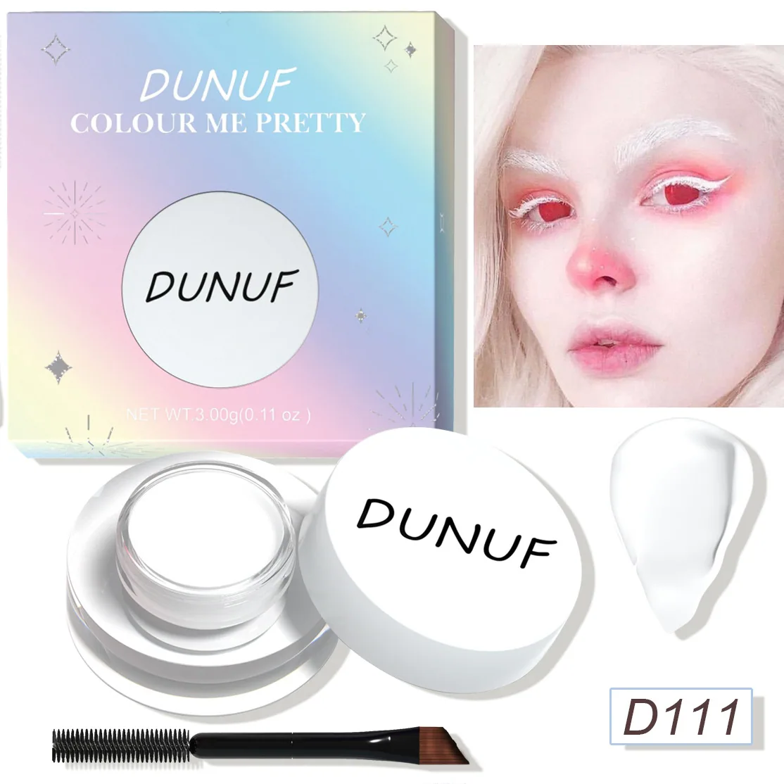 DUNUF 12 face color waterproof eye shadow durable eyeliner matte color painting eyebrow dye