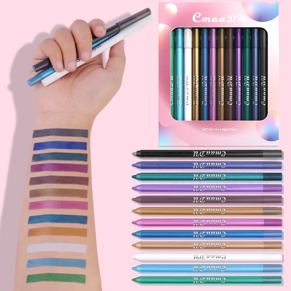 For foreign trade: CmaaDu 12 color Lying Silkworm eye shadow eyeliner Pen Tong 24