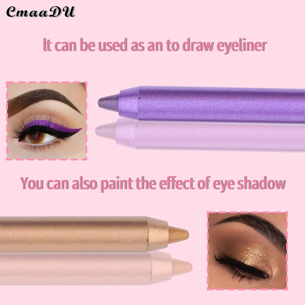 For foreign trade: CmaaDu 12 color Lying Silkworm eye shadow eyeliner Pen Tong 2
