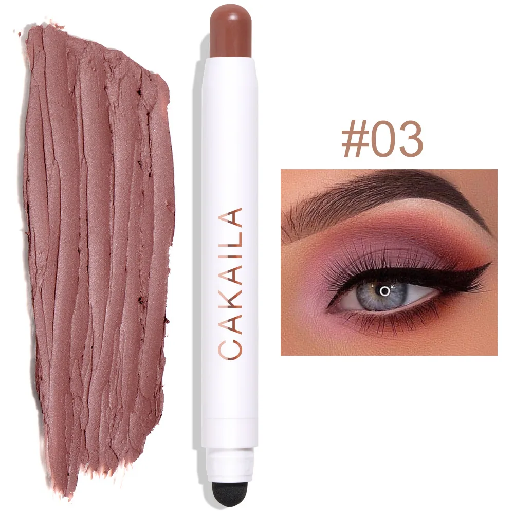 For foreign trade: CAKAILA 12 color double head eye shadow stick 3