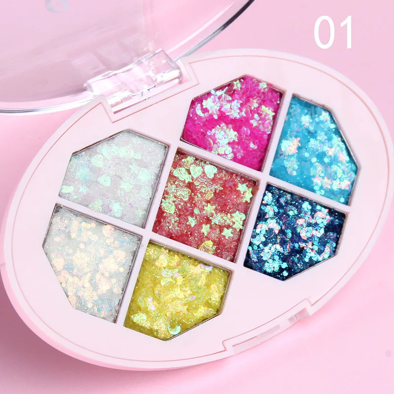 Special supply for foreign trade: CmaaDU seven color golden onion powder eye shadow plate