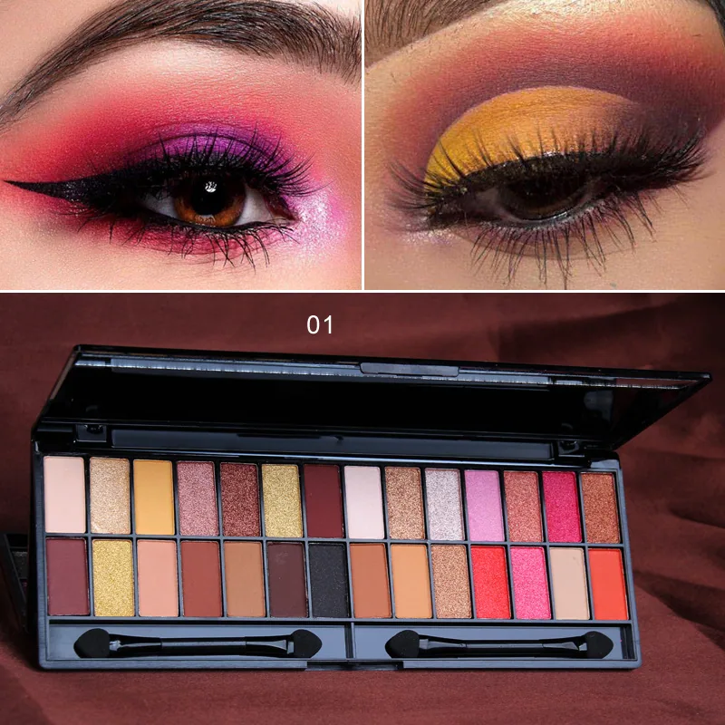 Special supply for foreign trade: cmaadu 28 color matte pearl eye shadow plate