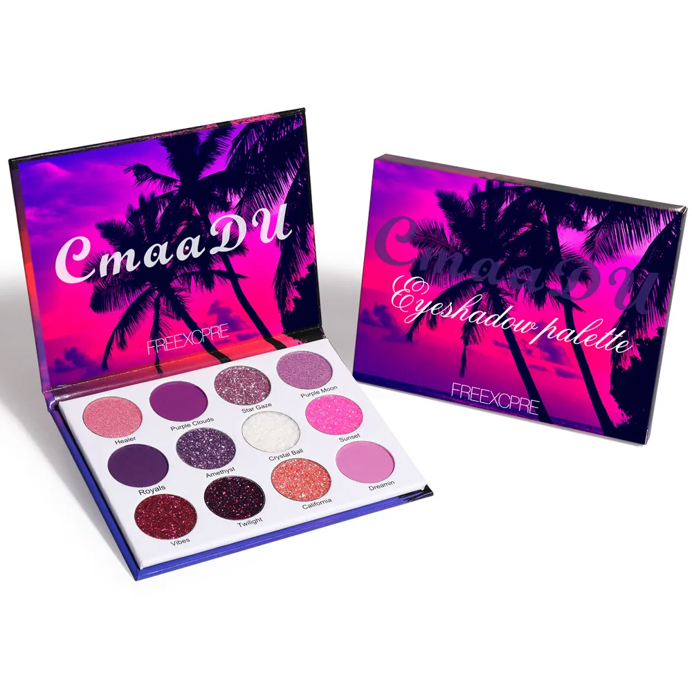 For foreign trade: CmaaDu 12 color shiny eye shadow plate 8