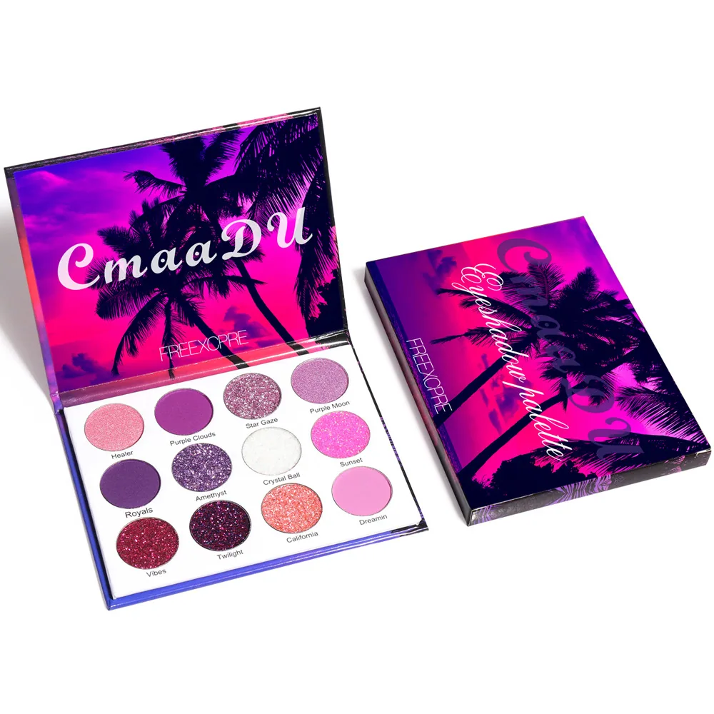 For foreign trade: CmaaDu 12 color shiny eye shadow plate 9