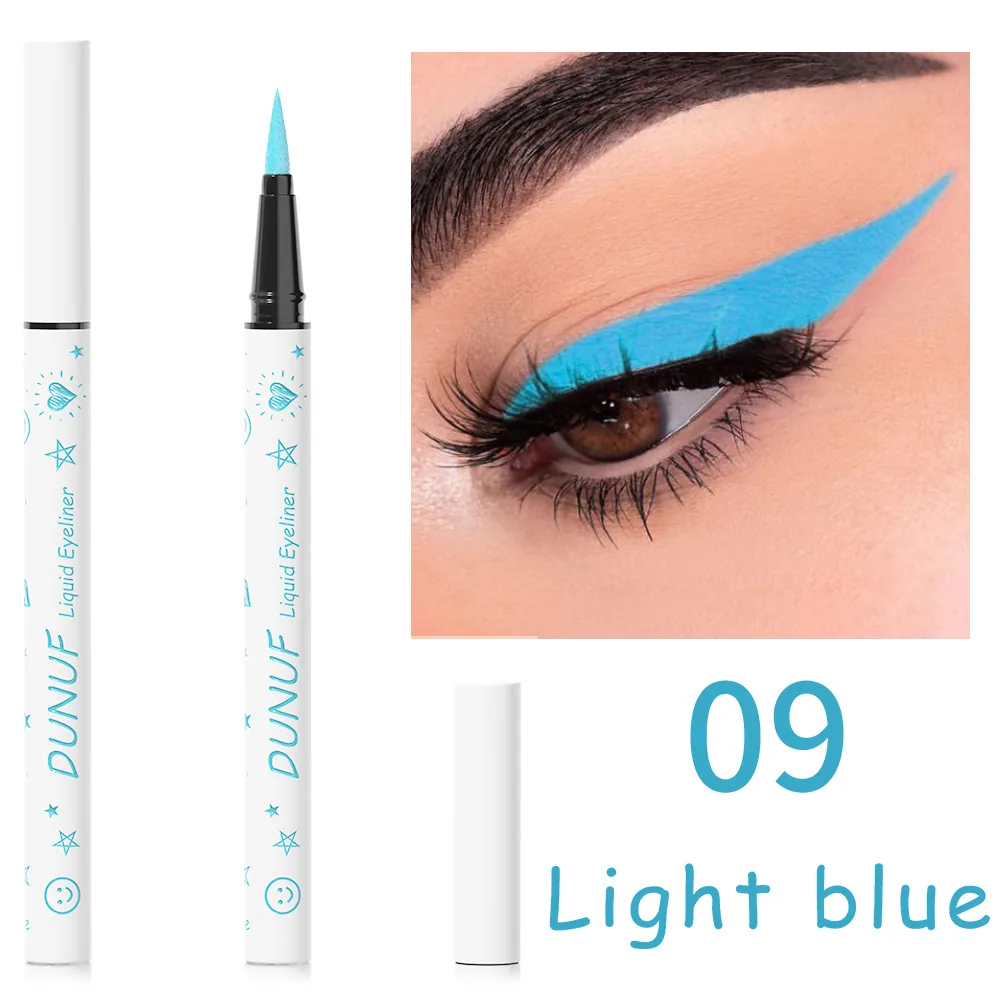 DUNUF 12 color eyeliner liquid durable waterproof 9