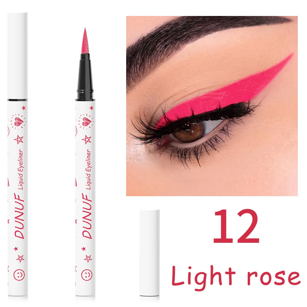 DUNUF 12 color eyeliner liquid durable waterproof 12