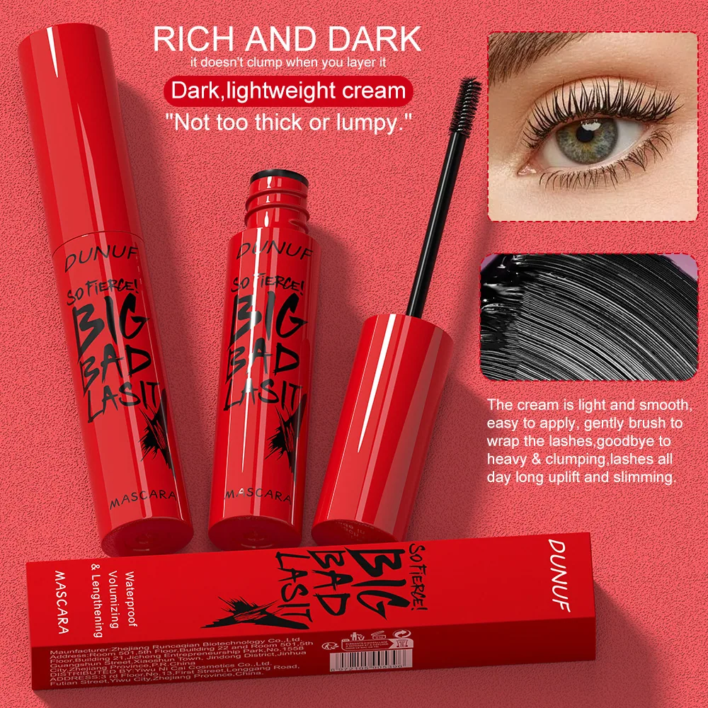 DUNUF durable, slim, dense, waterproof, curly, not easy to smudge eye black 18