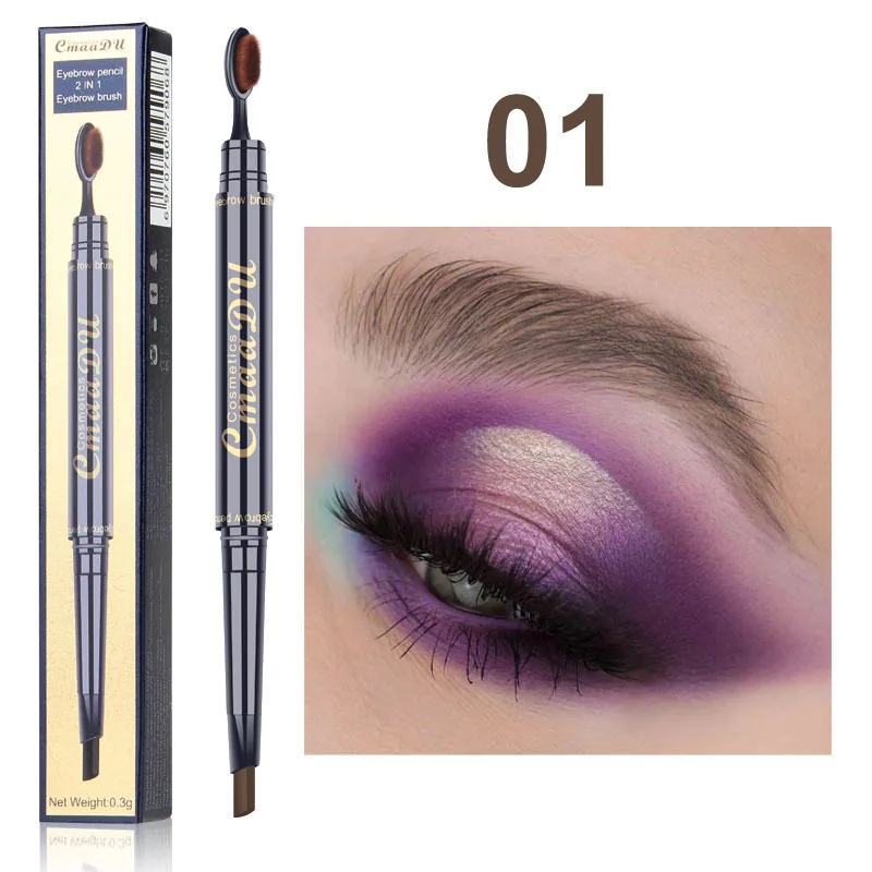 Foreign trade exclusive: CmaaDu toothbrush head eyebrow pencil