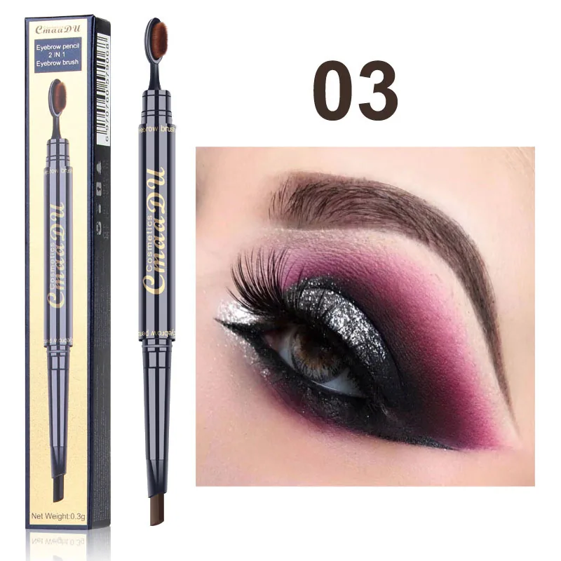 Foreign trade exclusive: CmaaDu toothbrush head eyebrow pencil 3