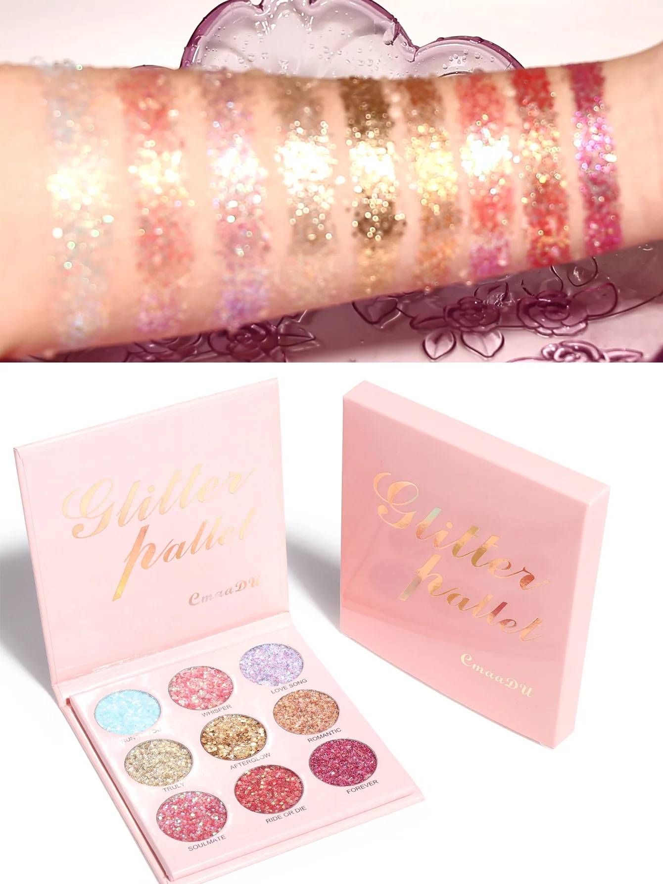Special supply for foreign trade: CmaaDu 9 color shiny eye shadow 2