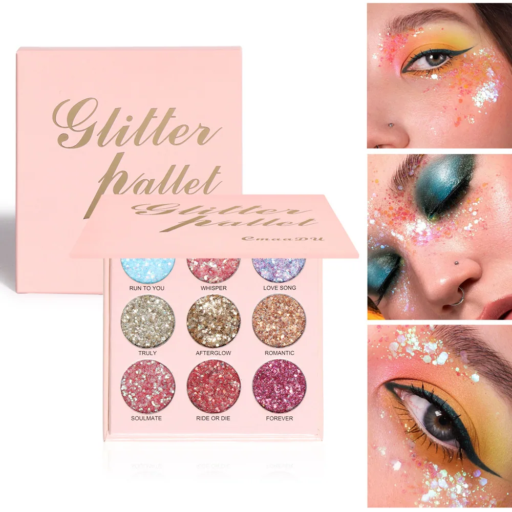 Special supply for foreign trade: CmaaDu 9 color shiny eye shadow